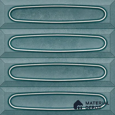 Faux Subway  Tile TL 07238 B Bali 1004 1 ft x 1 ft Ceramic Glossy Finish - 9 mm  | 2 mm Spacer is Mandatory | Please Expect a Slight Variation of Pattern (Sample)